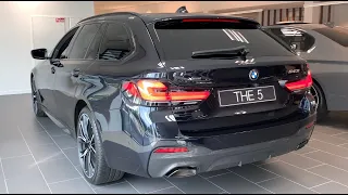 New! 2021 BMW 5 Series Touring LCI 540i (333HP) | Startup, Sound and Visual Review | Facelift model