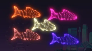 Baby Shark | 3d Fireworks Version