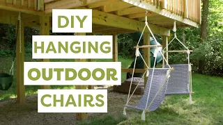 DIY Hanging Outdoor Chairs | DIY Patio Furniture