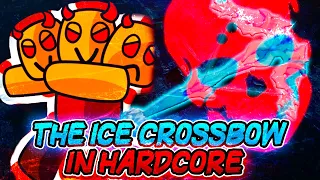 Getting the ICE CROSSBOW on HARDCORE in Survive Area 51 - Roblox