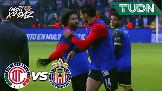 ¡TODO MAL! Briseño agrede a su propio compañero | Toluca vs Chivas | Grita México C22 - J13 | TUD