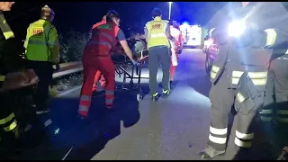 Paura a Taggia, giovane finisce fuori strada con la moto e precipita in un burrone