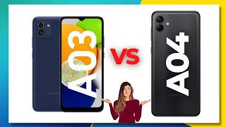 Samsung Galaxy A03 vs A04 | ¿Cuál es [MEJOR]? 🤔 🤷