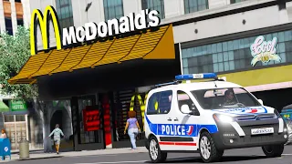 [GTA 5] LA POLICE VA AU MCDO PENDANT SA PATROUILLE | LSPDFR #553