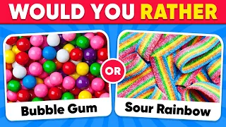 Would You Rather...? Sweet VS Sour JUNK FOOD Edition 🍭🍋 Quiz Kingdom