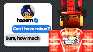 I DM'd 100 Roblox Developers And Asked For ROBUX