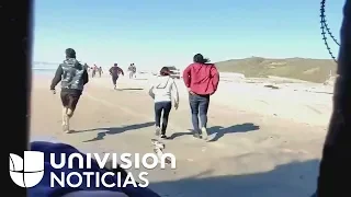 Agentes Fronterizos interceptan a inmigrantes que cortaron una malla para poder ingresar a EEUU