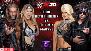 EDGE & BETH PHOENIX VS THE MIZ & MARYSE | WWE2K20 GAMEPLAY