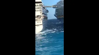 Two Carnival cruise ships collide in Cozumel port