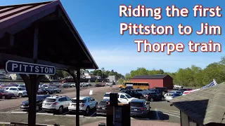 GRAND OPENING: riding Reading & Northern's first Pittston-to-Jim Thorpe  train (part 1 of 2)