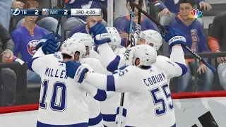 NHL 19 - Tampa Bay Lightning Vs New York Islanders Gameplay - NHL Season Match Feb 1, 2019