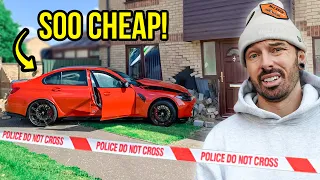 I BOUGHT A CHEAP BMW M3 THAT CRASHED INTO A HOUSE