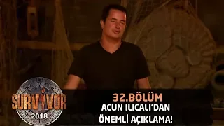 Acun Ilıcalı'dan sembol oyunuyla ilgili önemli haber! | 32. Bölüm | Survivor 2018