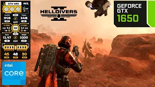 Helldivers 2 on GeForce GTX 1650 4GB!