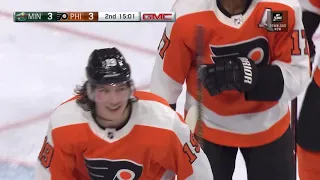 Nolan Patrick Goal - Philadelphia Flyers vs Minnesota Wild (1/14/19)