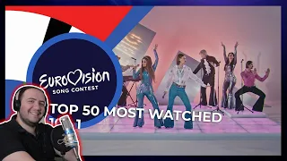 REACTION: TOP 50: Most watched in 2020: 10 TO 1 - Eurovision Song Contest