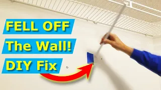 DIY How to Repair Closet Wire Shelves Falling Off Walls