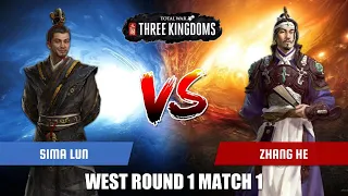 Sima Lun vs Zhang He | Total War Three Kingdoms Duelist Tournament West Round 1 Match 1