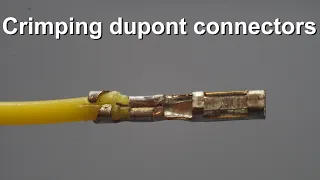 Crimping dupont connectors