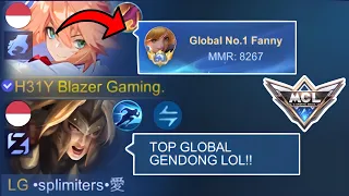 KETIKA TOP GLOBAL 1 FANNY SOLO MAIN MCL!! DIKATAIN PUBLIC TOP GLOBAL GENDONGAN!? KITA KASIH PAHAM