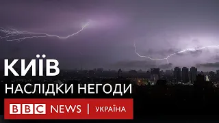 Київ накрила багатогодинна злива. Колапс на вулицях