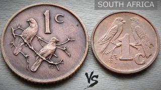 South African 1 Cent Coins from 1972 | SOUTH AFRICA