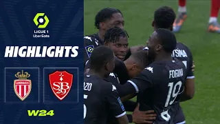 STADE BRESTOIS 29 - AS MONACO (1 - 2) - Highlights - (SB29 - ASM) / 2022-2023