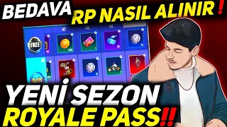 YENİ SEZON GELDİ! BEDAVA ROYALE PASS VE UC NASIL ALINIR?😱 PUBG MOBİLE