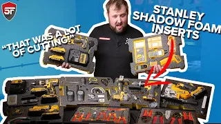 We HAND-CUT Foam Inserts for NINE Stanley ProStack Toolboxes!