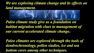 5420 Week 15 Climate Change, Ice Ages, Dendrochronology