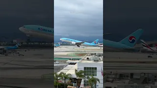 Korean 777 Departure - LAX Plane Spotting