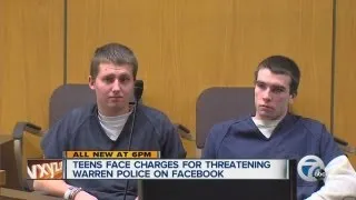 Teens face charges for threatening Warren police on Facebook