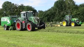 Silage 2020 - Raking & Baling 3rd cut with Fendt & John Deere and NEW McHale Fusion