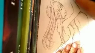 Speed drawing/Lucie et Natsu-Fairy Tail