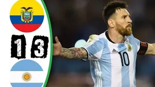 ARGENTINA VS ECUADOR 3-1 FULL GOALS AND HIGHLIGHTS ▶ WC QUALIFICATIONS 11/10/17