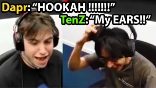 TenZ EARS got DAMAGED by Dapr "HOOKAH" Comms...