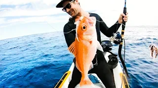 CATCH AND COOK WITH FANS Jet Ski Deep Sea Fishing RUBY SNAPPER - Ep 101