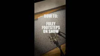 ❄️ How to Foley footsteps on snow 📷 Totem Warrior