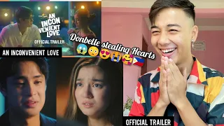 DonBelle | 'An Inconvenient Love' | Official Trailer | Belle Mariano, Donny Pangilinan | REACTION