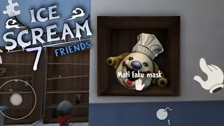 Ice Scream 7 Friends lis Fan Made Gameplay With Wear Mati Customs Ending || Ice Scream 7 Fan Made