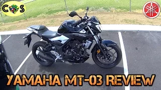 2016 Yamaha MT03 Review