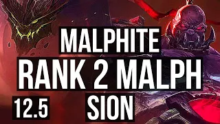 MALPHITE vs SION (TOP) | Rank 2 Malph, 5/0/1 | TR Grandmaster | 12.5