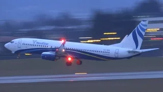 Nordstar B737-800 evening takeoff from Salzburg!