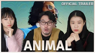 (SUB)Korean Actor & Actress React to Animal Official Trailer| Ranbir Kapoor | Rashmika M | Bhushan K