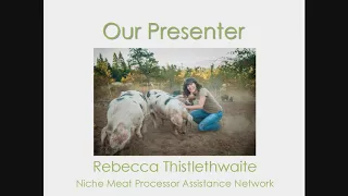 Direct Marketing Meat: The Logistics of Meat Processing Webinar