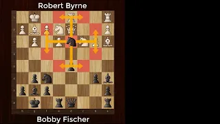 Bobby Fischers Best Chess Game Ever  Fischer vs R Byrne  US 1963  The Brilliancy Prize