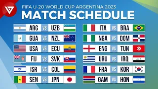 FIFA U20 World Cup 2023 Group Stage Match Schedule & Fixtures