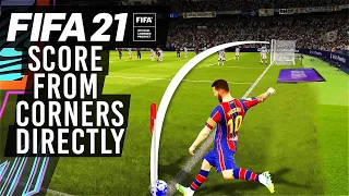 FIFA 21 | How to Score Directly From Corner Kicks| Olympic Goal Tutorial