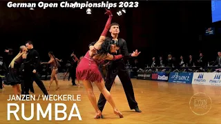 Peter Janzen - Erika Weckerle // German Open 2023 // Rumba