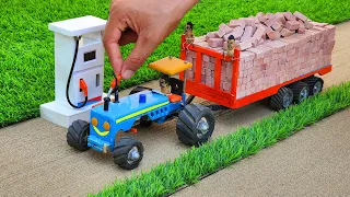 diy tractor mini petrol pump science project || @MiniCreative1 || keepvilla